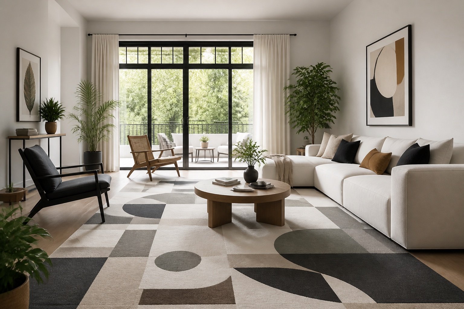 2026 modern hali trendleri - minimalist salon dekorasyonu